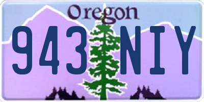 OR license plate 943NIY
