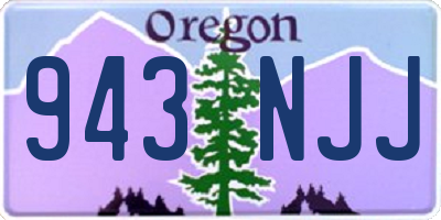 OR license plate 943NJJ