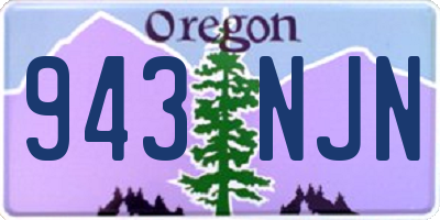 OR license plate 943NJN