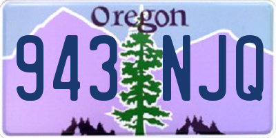 OR license plate 943NJQ