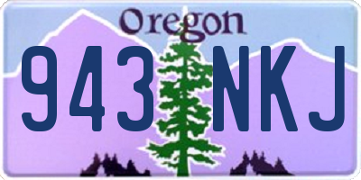 OR license plate 943NKJ