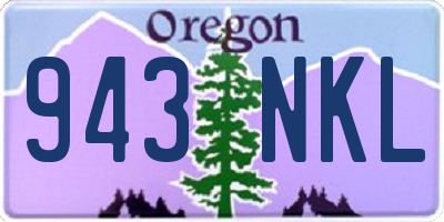 OR license plate 943NKL