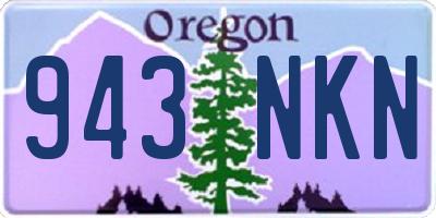 OR license plate 943NKN