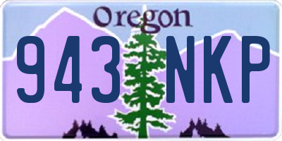 OR license plate 943NKP