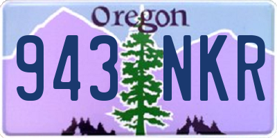 OR license plate 943NKR
