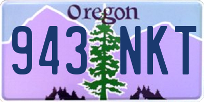 OR license plate 943NKT