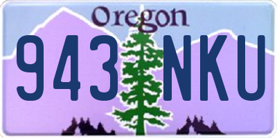 OR license plate 943NKU