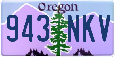 OR license plate 943NKV