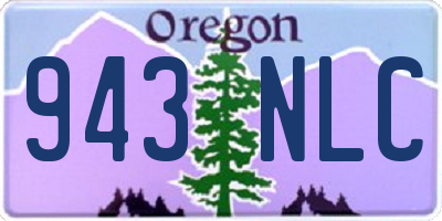 OR license plate 943NLC