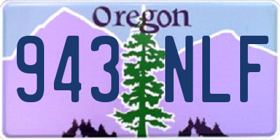 OR license plate 943NLF