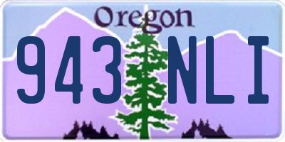 OR license plate 943NLI