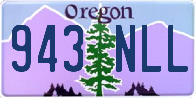 OR license plate 943NLL