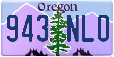 OR license plate 943NLO