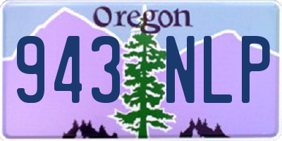 OR license plate 943NLP