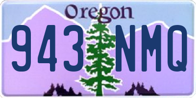 OR license plate 943NMQ