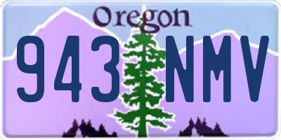 OR license plate 943NMV