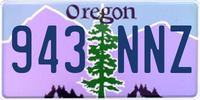 OR license plate 943NNZ