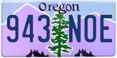 OR license plate 943NOE