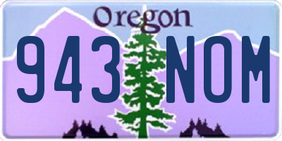 OR license plate 943NOM