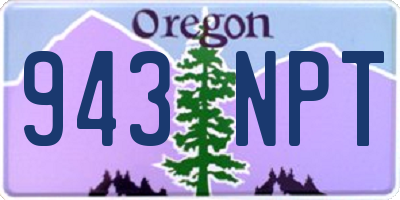 OR license plate 943NPT