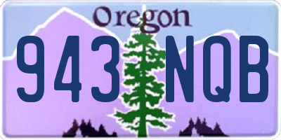 OR license plate 943NQB