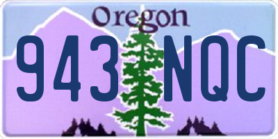 OR license plate 943NQC