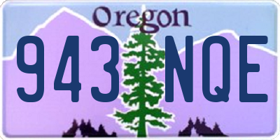 OR license plate 943NQE