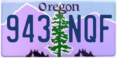 OR license plate 943NQF