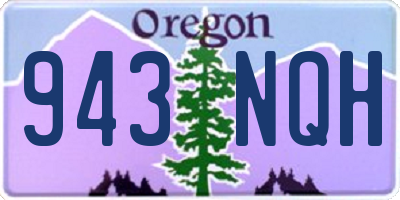 OR license plate 943NQH