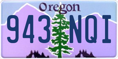 OR license plate 943NQI