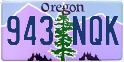 OR license plate 943NQK