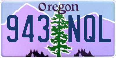 OR license plate 943NQL