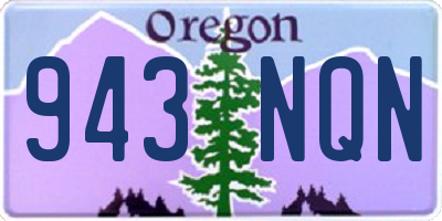 OR license plate 943NQN