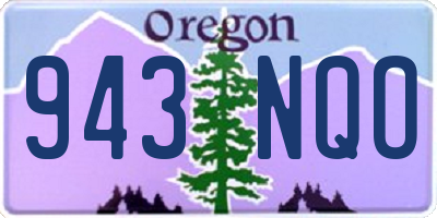 OR license plate 943NQO