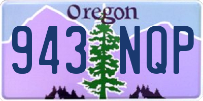 OR license plate 943NQP
