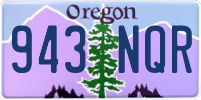 OR license plate 943NQR