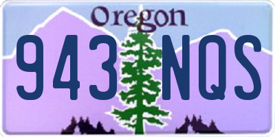 OR license plate 943NQS