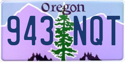 OR license plate 943NQT