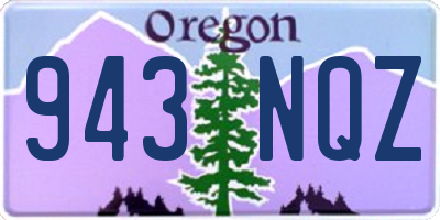 OR license plate 943NQZ