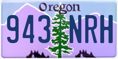 OR license plate 943NRH