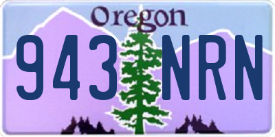 OR license plate 943NRN