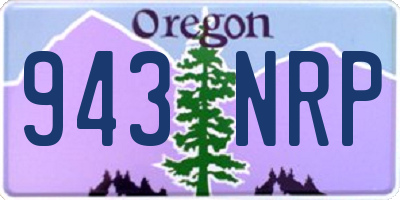 OR license plate 943NRP