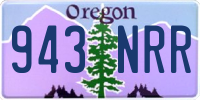 OR license plate 943NRR