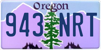 OR license plate 943NRT