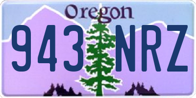 OR license plate 943NRZ