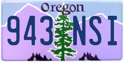 OR license plate 943NSI