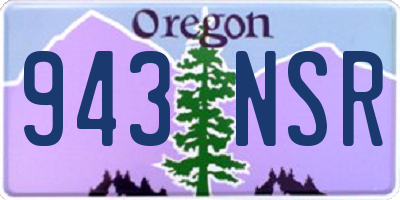 OR license plate 943NSR