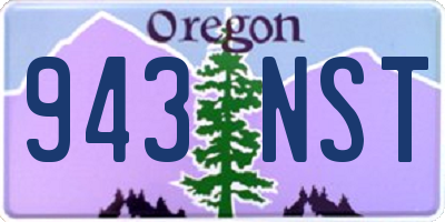 OR license plate 943NST