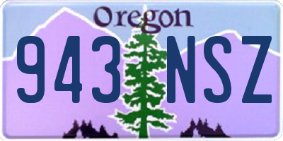 OR license plate 943NSZ