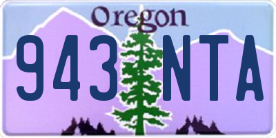 OR license plate 943NTA